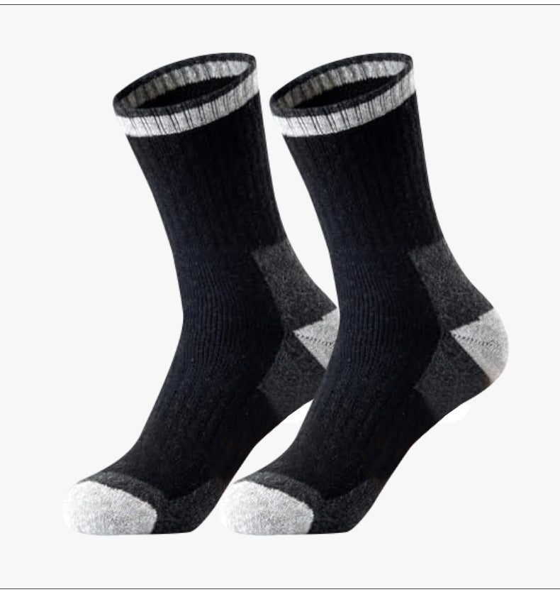 Wool Socks Men Fleece Lined Padded Warm Keeping Terry-loop Hosiery Infinite Avenue