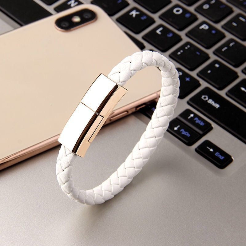 New Bracelet Charger USB Charging Cable Data Charging Cord For IPhone14 13 Max USB C Cable For Phone Micro Cable White Infinite Avenue