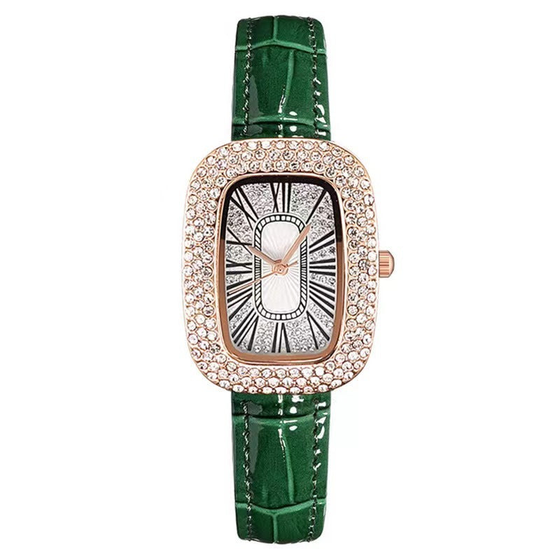 Versatile Women's Casual Quartz Wrist Watch Green Infinite Avenue