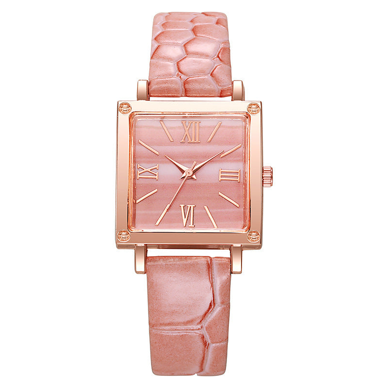 Square Watch Affordable Luxury Fashion Bamboo Pattern Infinite Avenue