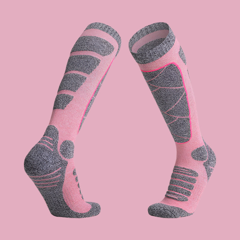 Warm Autumn/Winter Outdoor Sports Terry Socks Female Pink M Infinite Avenue