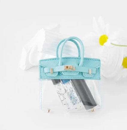 Popular Internet Celebrity Key Cover Handbag Transparent Small Bag Sky Blue Infinite Avenue