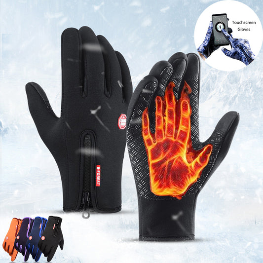 Winter Touchscreen Motorcycle Gloves – Waterproof & Fleece-Lined Infinite Avenue