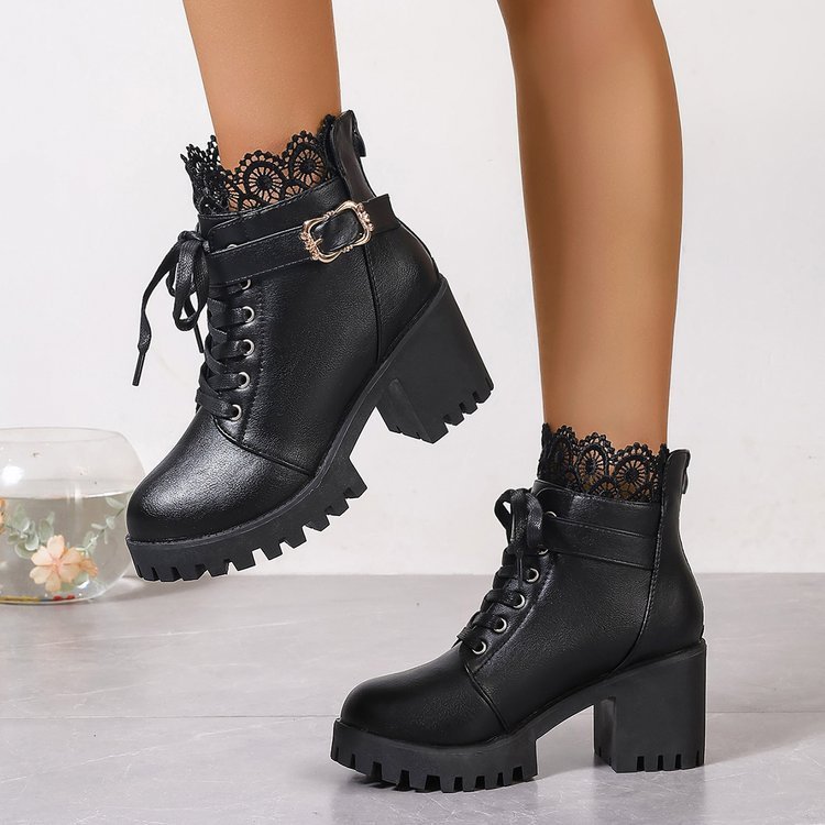 Fall Winter Fashion Korean Style Plus Size Short Boots Women Infinite Avenue