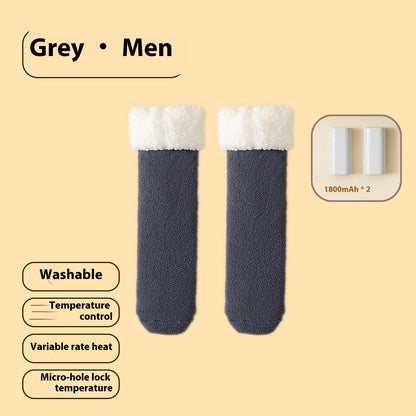 Winter Electric Heated Cold-Proof Socks Gray Infinite Avenue