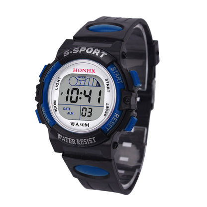 Electronic Children Student Female Sport Watch 63 Square Window Blue Infinite Avenue