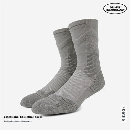 Knee-High White Basketball Socks – Long Tube Gray Free Size Infinite Avenue