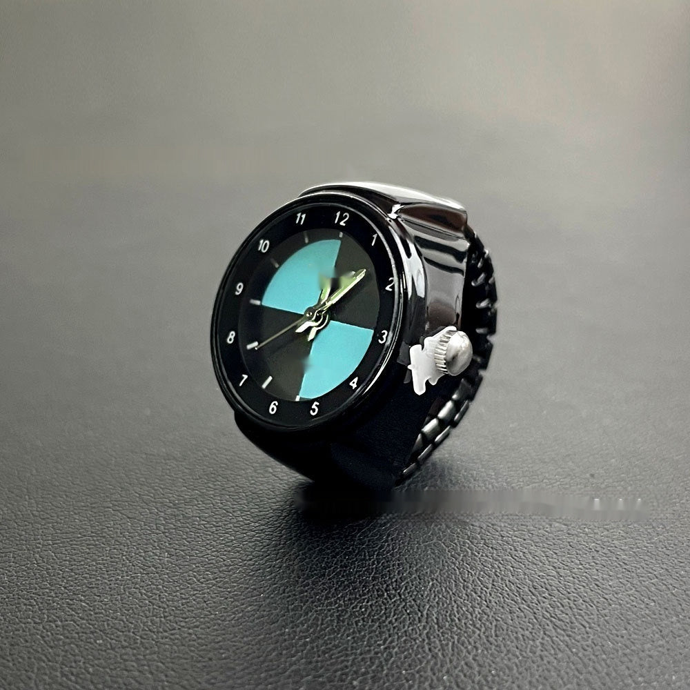 New Luminous Men And Women Student Minimalist Creative Ring Watch Sky Blue Infinite Avenue