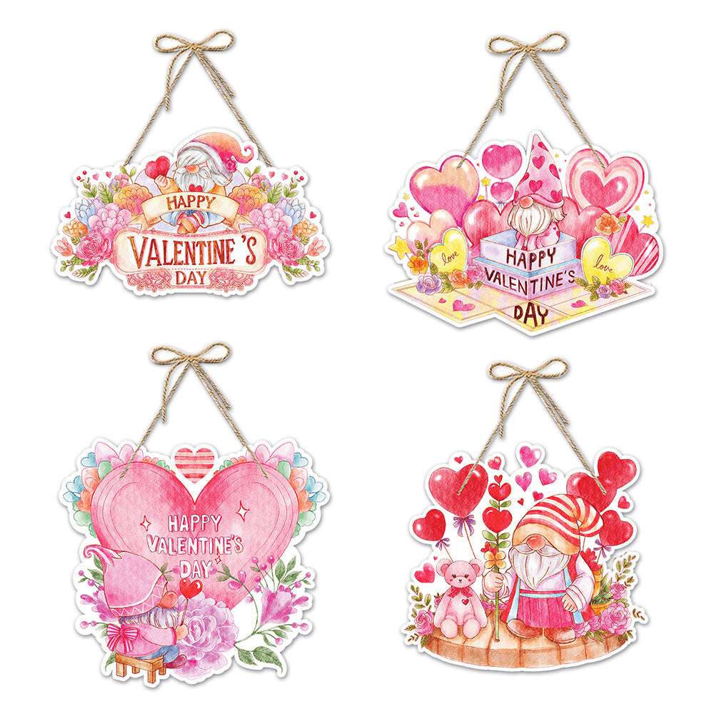 Valentine's Day Decorative Gift Garland Paper Door Hangers Infinite Avenue