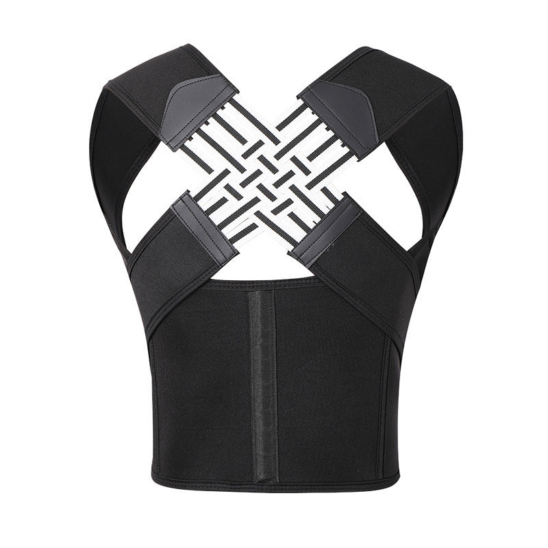 Unisex Anti-Humpback Chest Lift Brace Posture Corrector Black 1PC Infinite Avenue