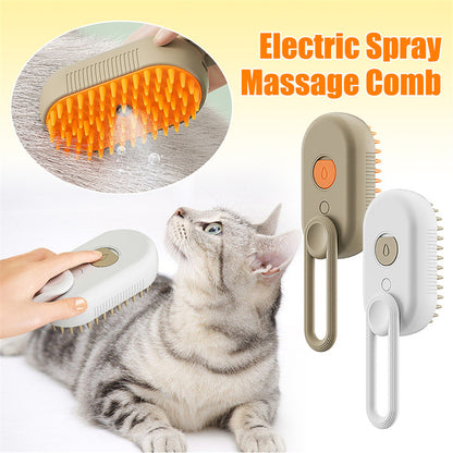 3-in-1 Electric Pet Grooming Brush – Steam, Massage & Hair Removal Infinite Avenue