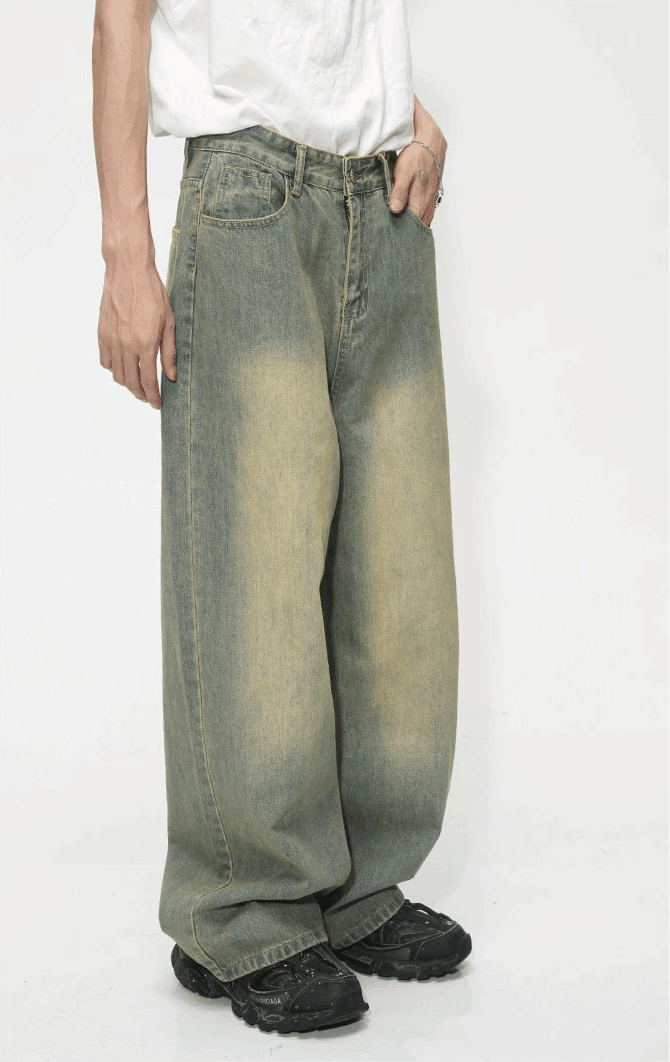 Men’s Basic Loose Purple Jeans - Infinite Avenue