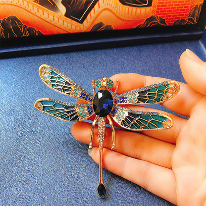 New Fashion Women's Insect Exaggerated Brooch Blue Infinite Avenue