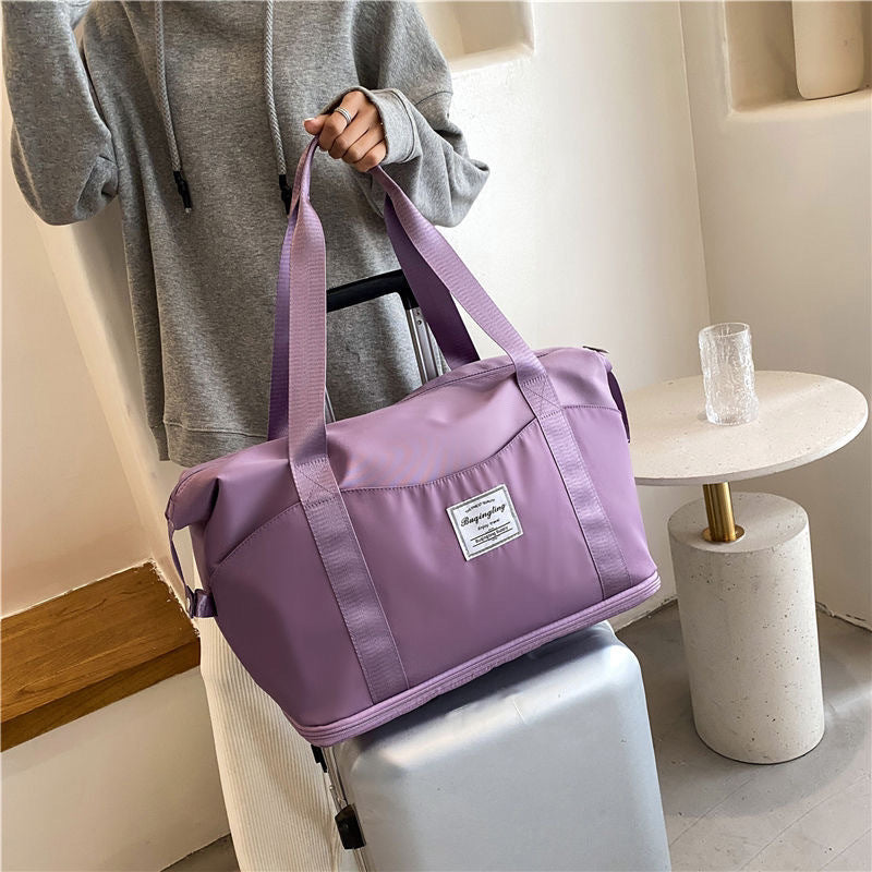 Large Capacity Travel Bag – Wet & Dry Isolation, Lightweight & Durable Taro Purple Infinite Avenue