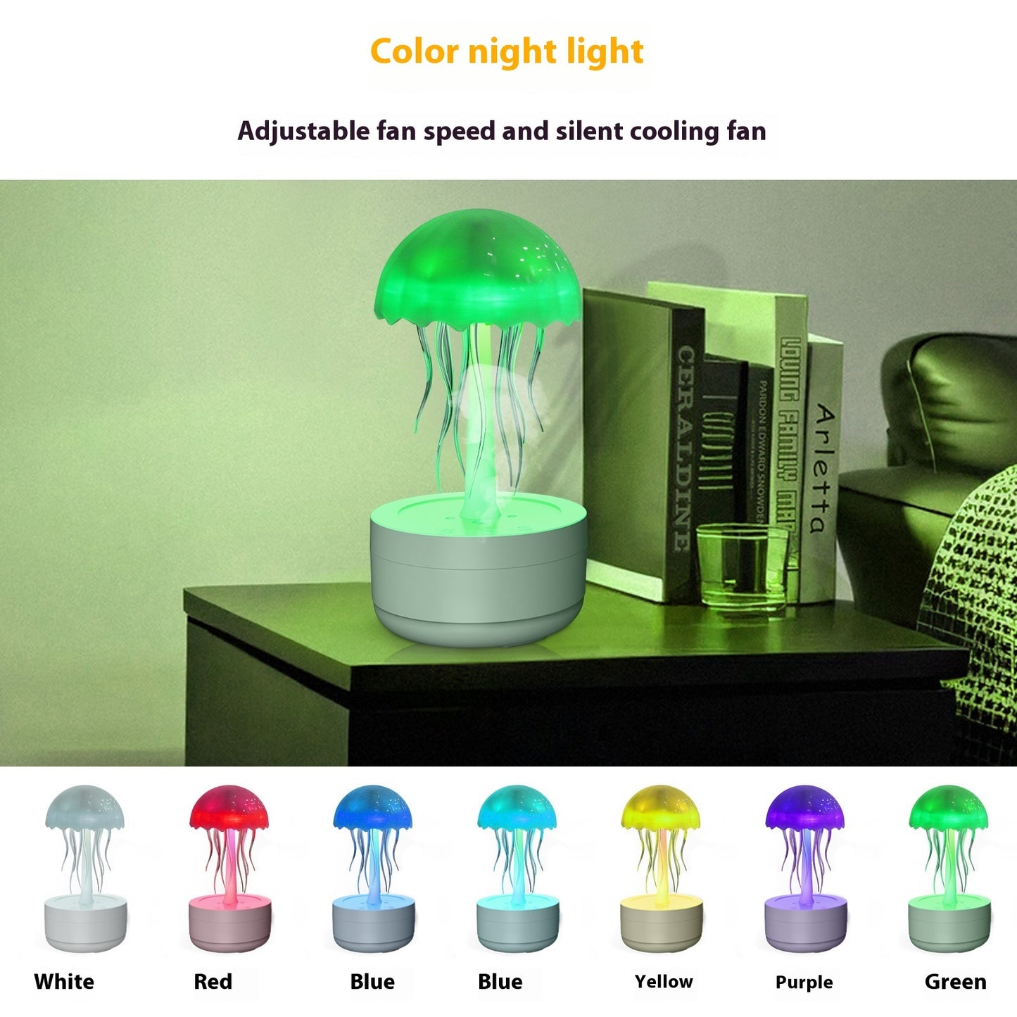 Jellyfish Night Light Humidifier & Diffuser