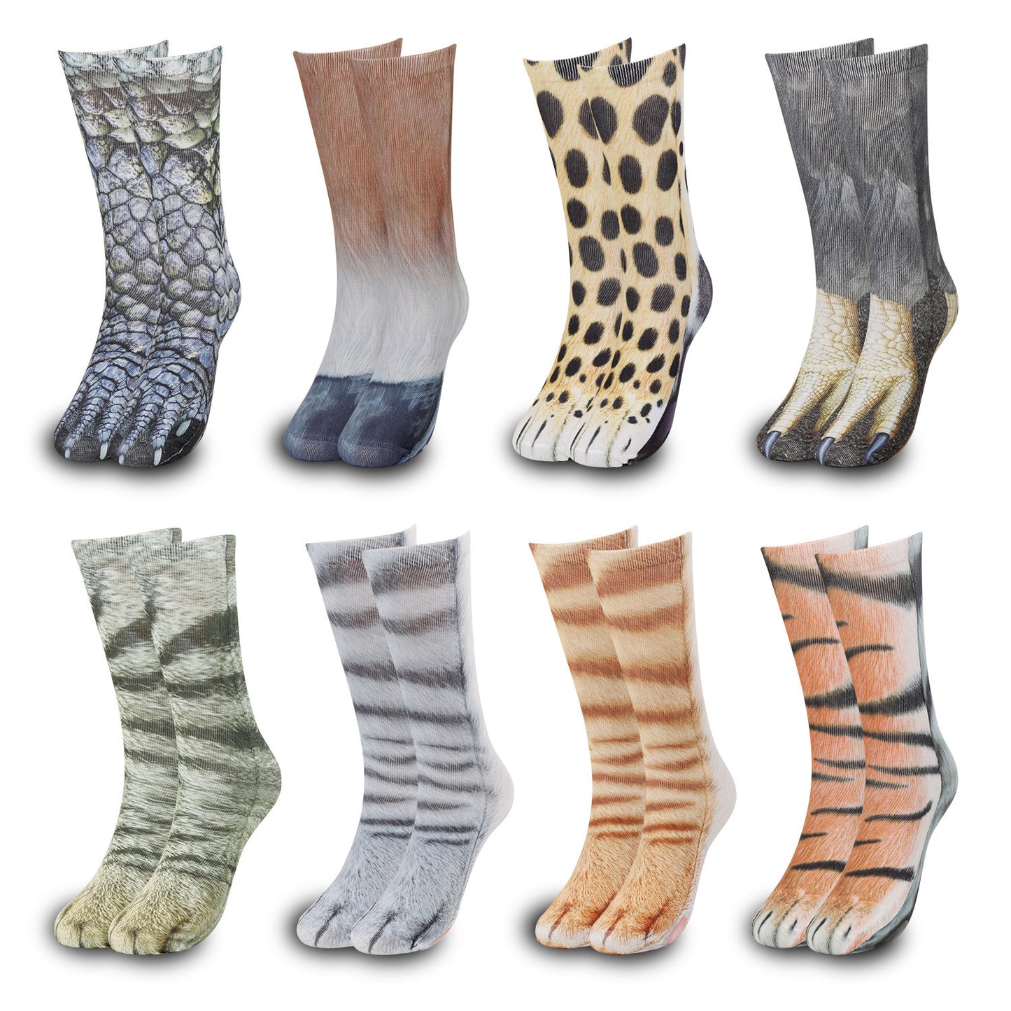 3D Animal Print Foot Socks Infinite Avenue