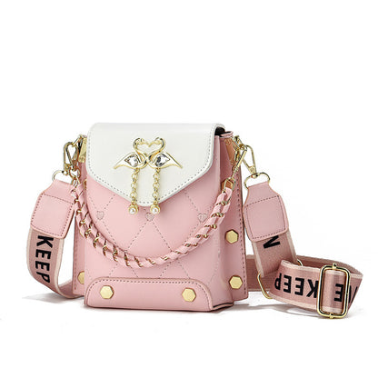 New Stylish Good Texture Shoulder Bag All-matching Western Style Pearl Chain Small Bag Infinite Avenue