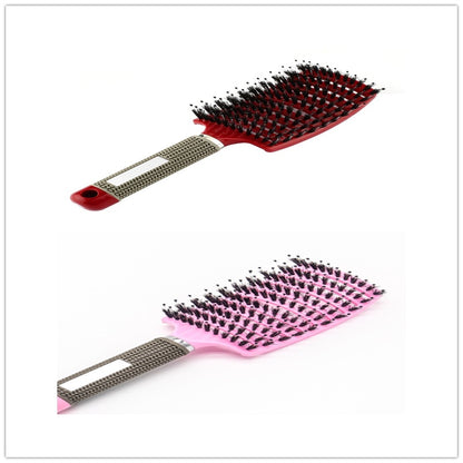 Hairbrush Anti Klit Brushy Haarborstel Women Detangler Hair Brush Bristle Nylon Scalp Massage Teaser Hair Brush Comb 4 Brush Set Infinite Avenue