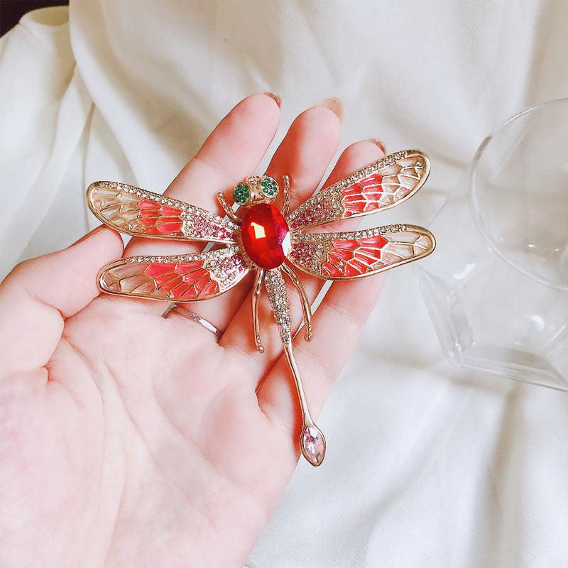 New Fashion Women's Insect Exaggerated Brooch Red Infinite Avenue