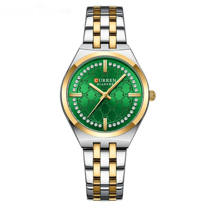 Quartz Hot Waterproof Women's Watch Golden Green Infinite Avenue