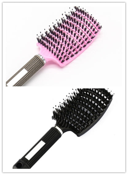 Hairbrush Anti Klit Brushy Haarborstel Women Detangler Hair Brush Bristle Nylon Scalp Massage Teaser Hair Brush Comb 17 Brush Set Infinite Avenue