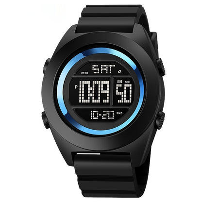 Outdoor Fashion Waterproof Multifunctional Sports Student Electronic Watch Blue Infinite Avenue