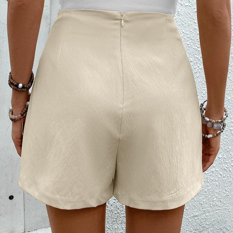 Summer High Waist Belted Casual Culottes for Women - Infinite Avenue