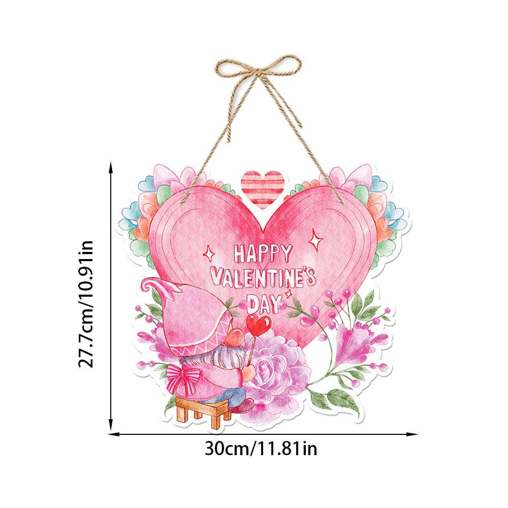 Valentine's Day Decorative Gift Garland Paper Door Hangers Style 4 Infinite Avenue