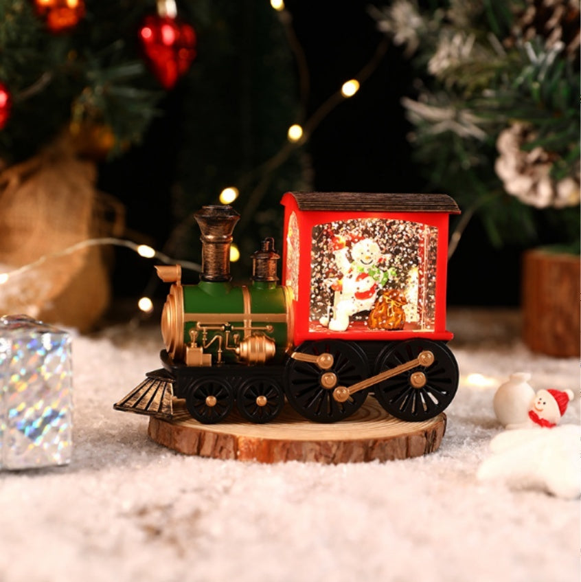 Christmas Train Night Lamp – Gift Decoration Snowman Train Infinite Avenue