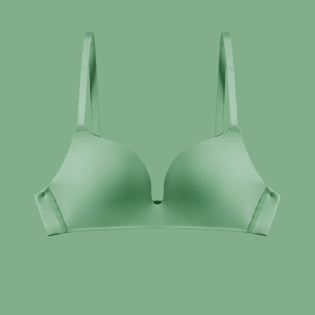 Seamless No-Wire Thin Bra for Women – Lightweight & Comfortable Fruit Green Infinite Avenue