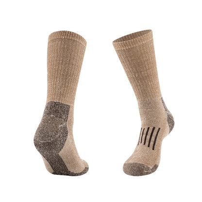 Thick Long Athletic Outdoor Terry Men Women Climbing Socks Brown Infinite Avenue