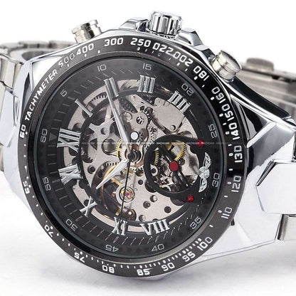 Men's Personality All-steel Hollow Automatic Mechanical Watch Infinite Avenue