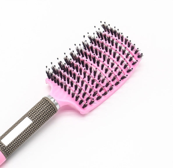 Hairbrush Anti Klit Brushy Haarborstel Women Detangler Hair Brush Bristle Nylon Scalp Massage Teaser Hair Brush Comb Pink Brush Infinite Avenue