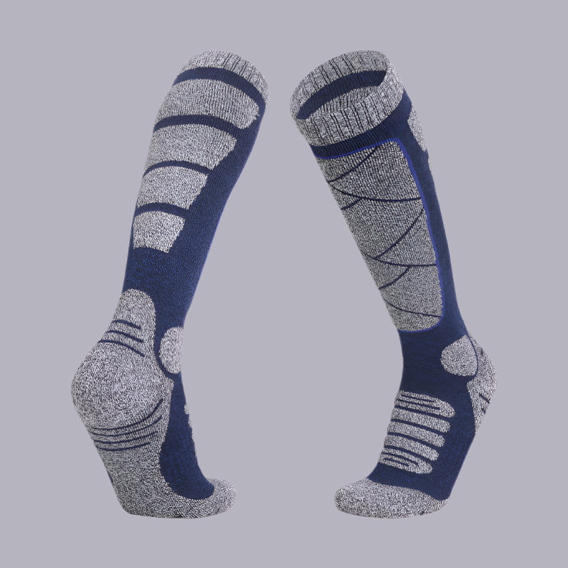 Warm Autumn/Winter Outdoor Sports Terry Socks Men's Colored Blue Infinite Avenue