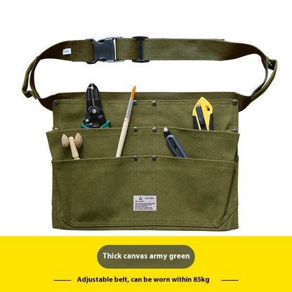 Versatile Multi-Pocket Tool Kit – For Gardeners & Craftsmen Army Green Infinite Avenue