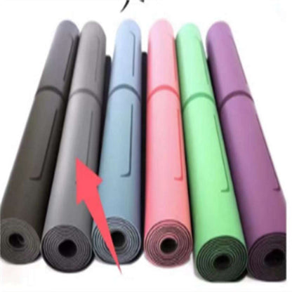 Natural Rubber Non-slip Professional 5mm Thickness Yoga Mat Gray 183x66cm Infinite Avenue