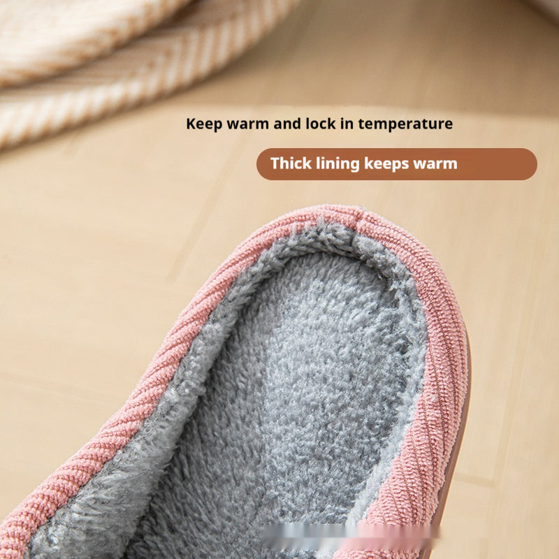 Home Indoor Wear-resistant Non Slip Cotton Slippers Infinite Avenue