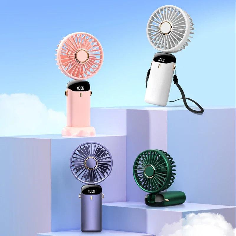 Portable USB Rechargeable Foldable Electric Fan - Infinite Avenue