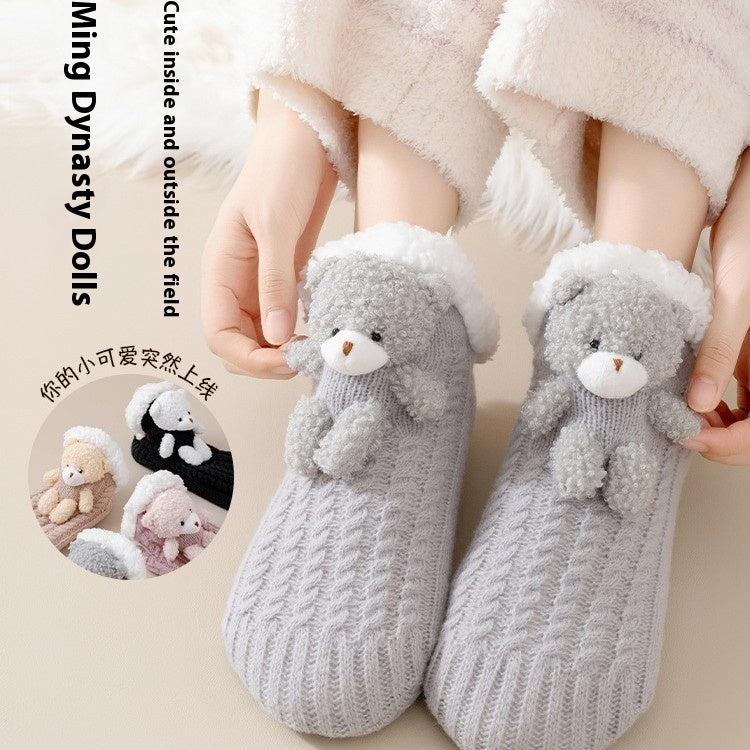 Women's Thick Fleece-Lined Lambswool Winter Socks Infinite Avenue