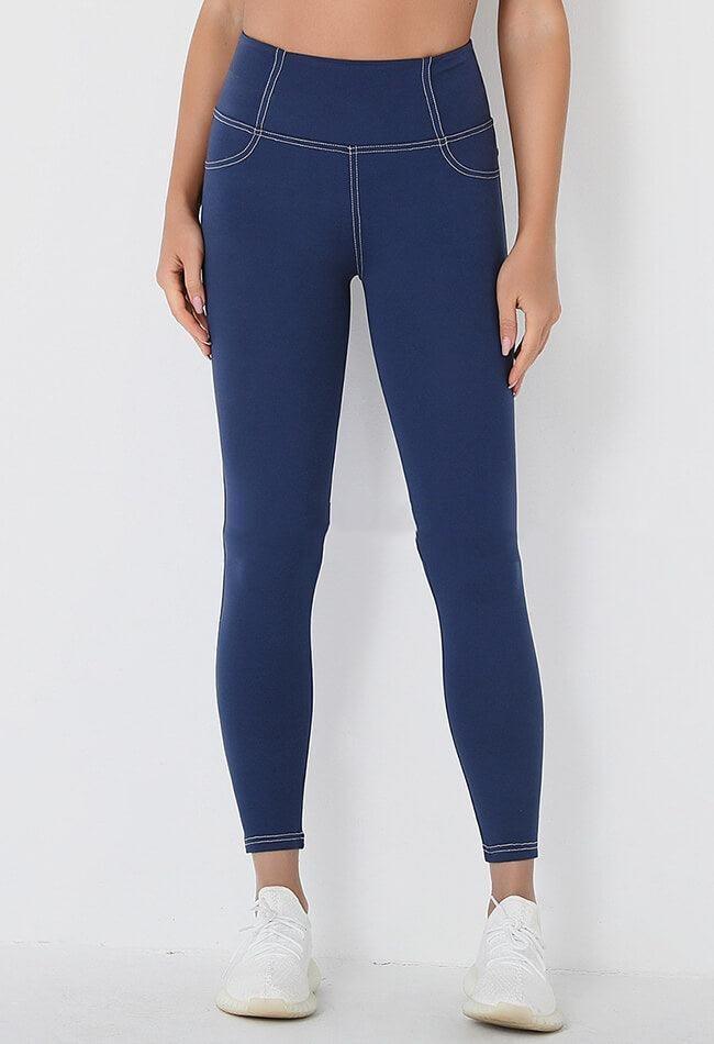 Women's Printed Denim Inspired Leggings - Infinite Avenue