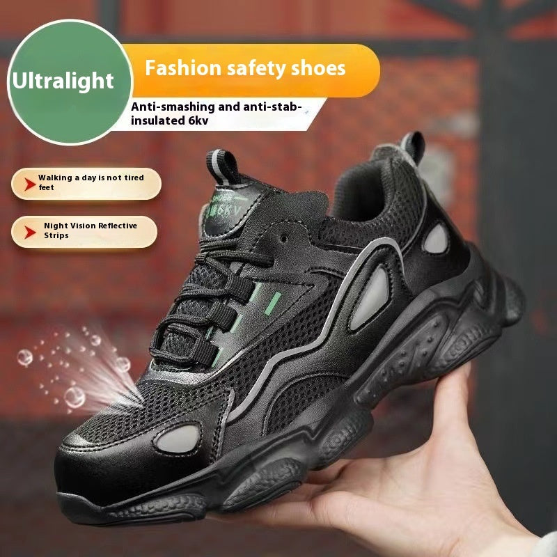 Women's Safety Shoes Fashionable And Safe 818 Black Infinite Avenue