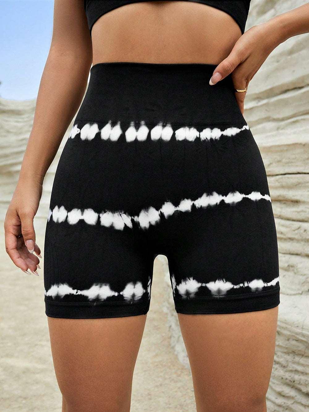 High Waist Yoga Shorts For Women - Infinite Avenue