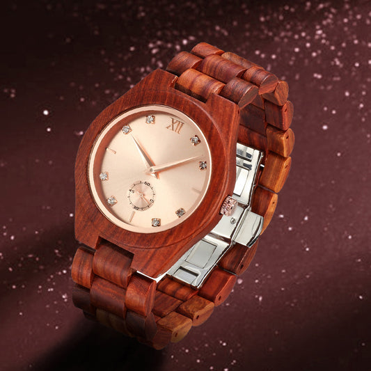 Women's Quartz Wood Watch Infinite Avenue