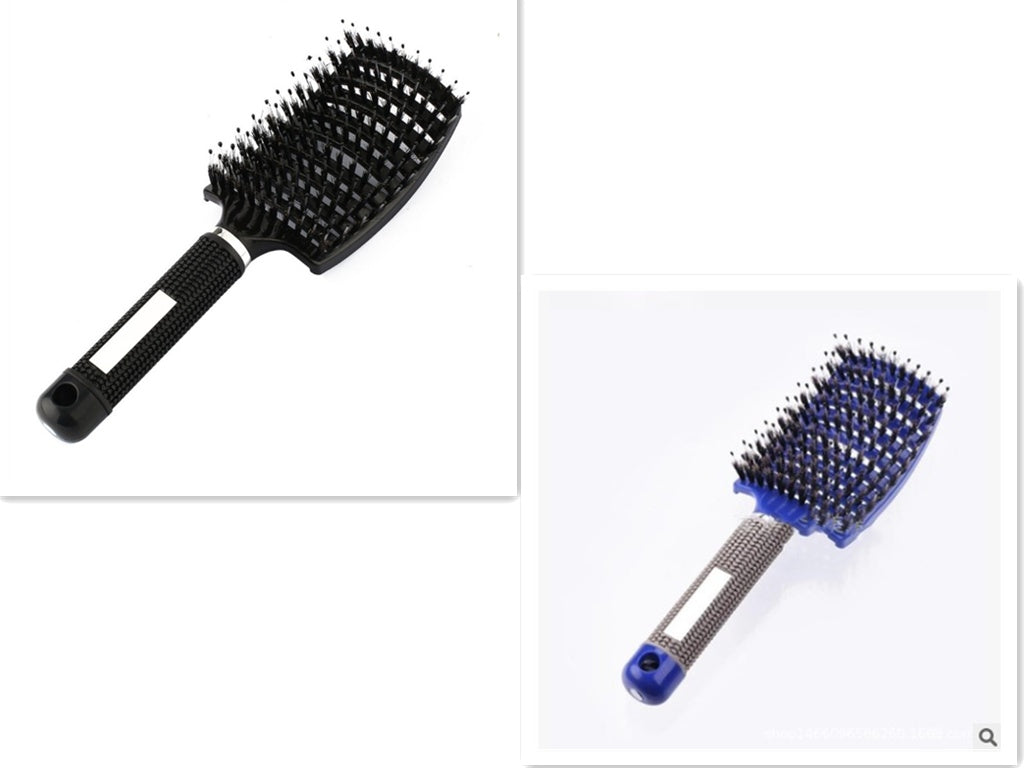 Hairbrush Anti Klit Brushy Haarborstel Women Detangler Hair Brush Bristle Nylon Scalp Massage Teaser Hair Brush Comb Set C Brush Set Infinite Avenue