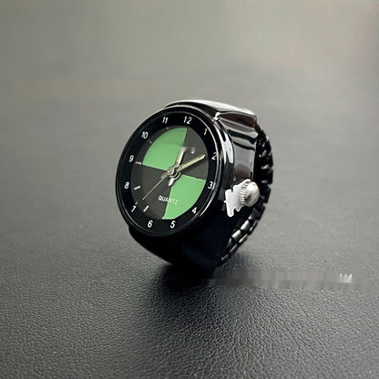 New Luminous Men And Women Student Minimalist Creative Ring Watch Green Infinite Avenue