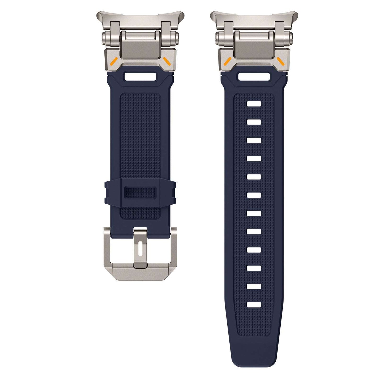 Applicable To 7 Generation Ultra Watch Mecha Style TPU Silicone Explorer Strap Titanium Blue Infinite Avenue