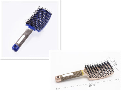 Hairbrush Anti Klit Brushy Haarborstel Women Detangler Hair Brush Bristle Nylon Scalp Massage Teaser Hair Brush Comb Set G Brush Set Infinite Avenue