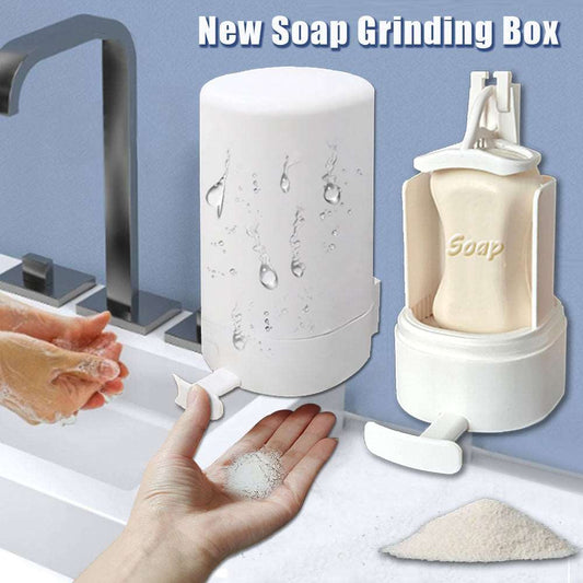 Soap Grinder Dispenser Soap Box Wall Mounted Dry Organizer Box Soap Powder Grinding Box For Restaurant Kitchen Office Gyms Hotel Infinite Avenue