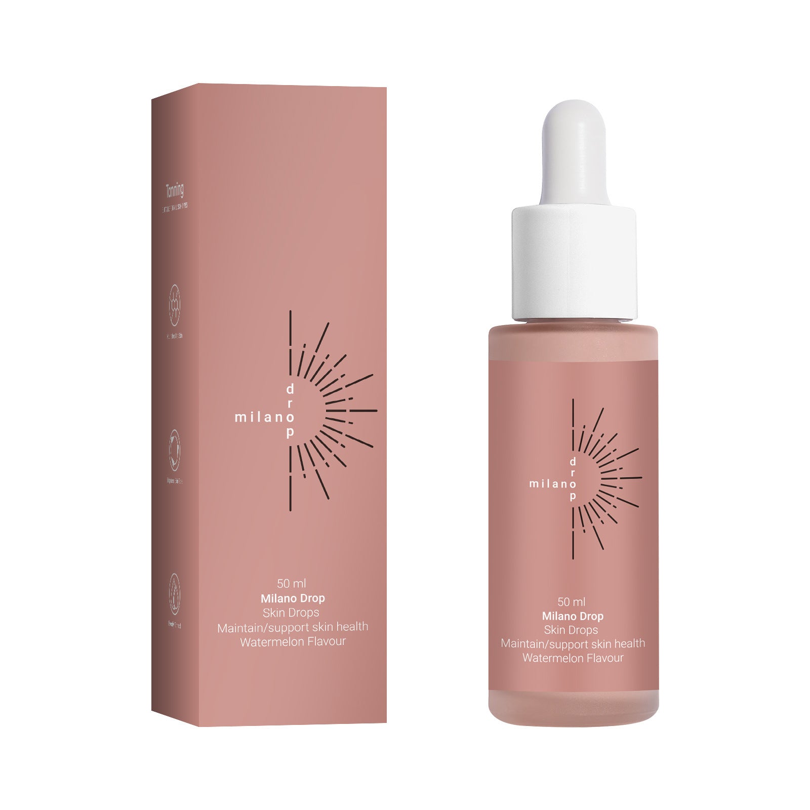 Tanning Face Serum Face Body Tanning Bed Outdoor Fine Line Repair Skin Serum Dark Bronzer Self Tanning Serum Drops 50ml Milian Color Box Version 1PCS Infinite Avenue