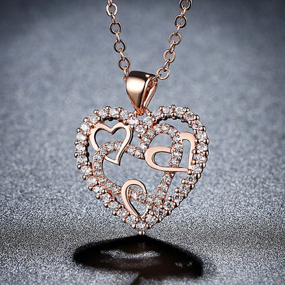 Hollow Heart Necklace For Women Affordable Luxury Fashion Infinite Avenue